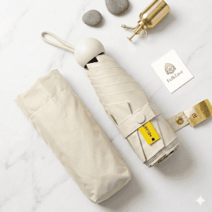 Mini Sun Umbrella ultra-light capsule UV protection foldable Wutong Rice umbrella | FOLKFAVE