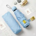 Mini Sun Umbrella ultra-light capsule UV protection foldable sky blue umbrella | FOLKFAVE